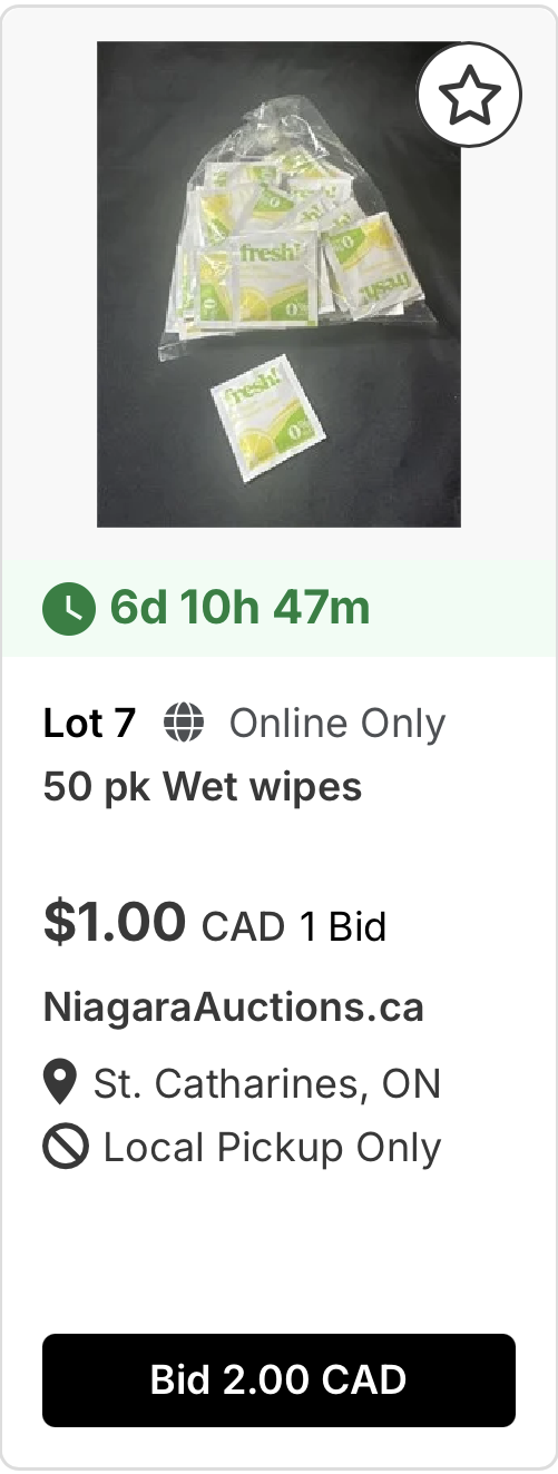 New and Old NiagaraAuctions.ca